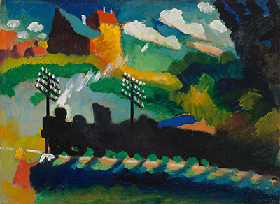 Eisenbahn bei Murnau Wassily Kandinsky